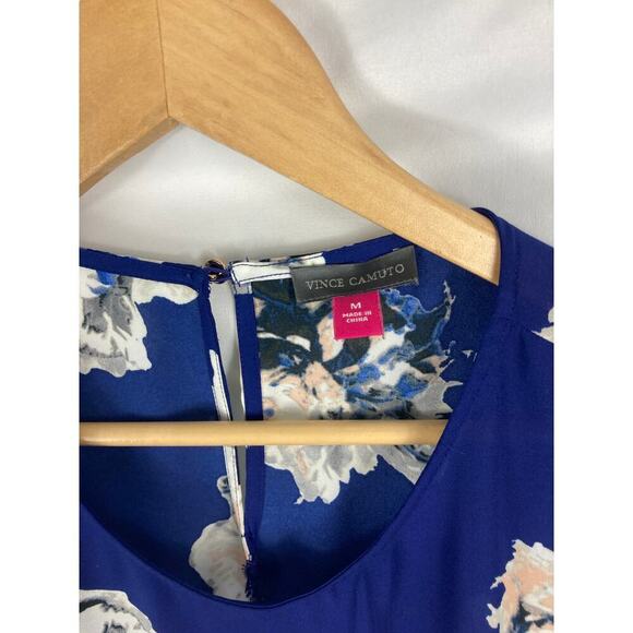 Vince Camuto Floral Print Longline Blouse Size Medium - Picture 2 of 3